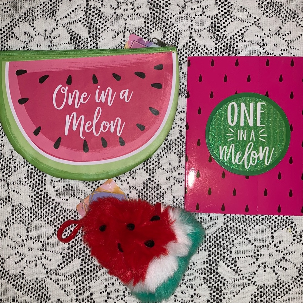 Set of watermelon stuff for your desk.